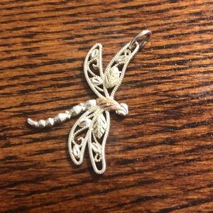 Sterling silver and 12K gold leaf 🍂 dragonfly